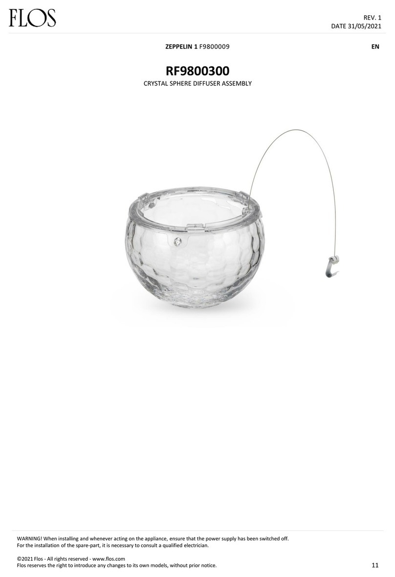 FLOS ZEPPELIN 1 F9800009 User manual FLOS ZEPPELIN 1 F9800009 User manual