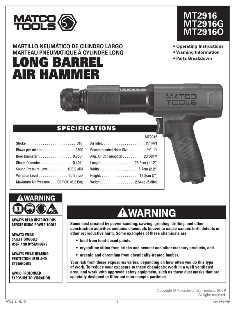 Matco Tools MT2916 User manual