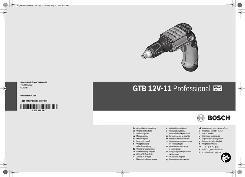 Bosch Professional GTB 12V-11 Heavy Duty Original instructions