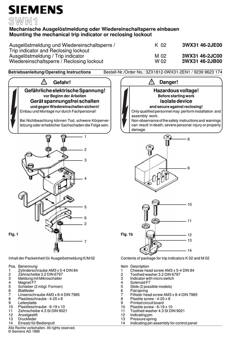 Siemens 3WX31 46-2JE00 Guide