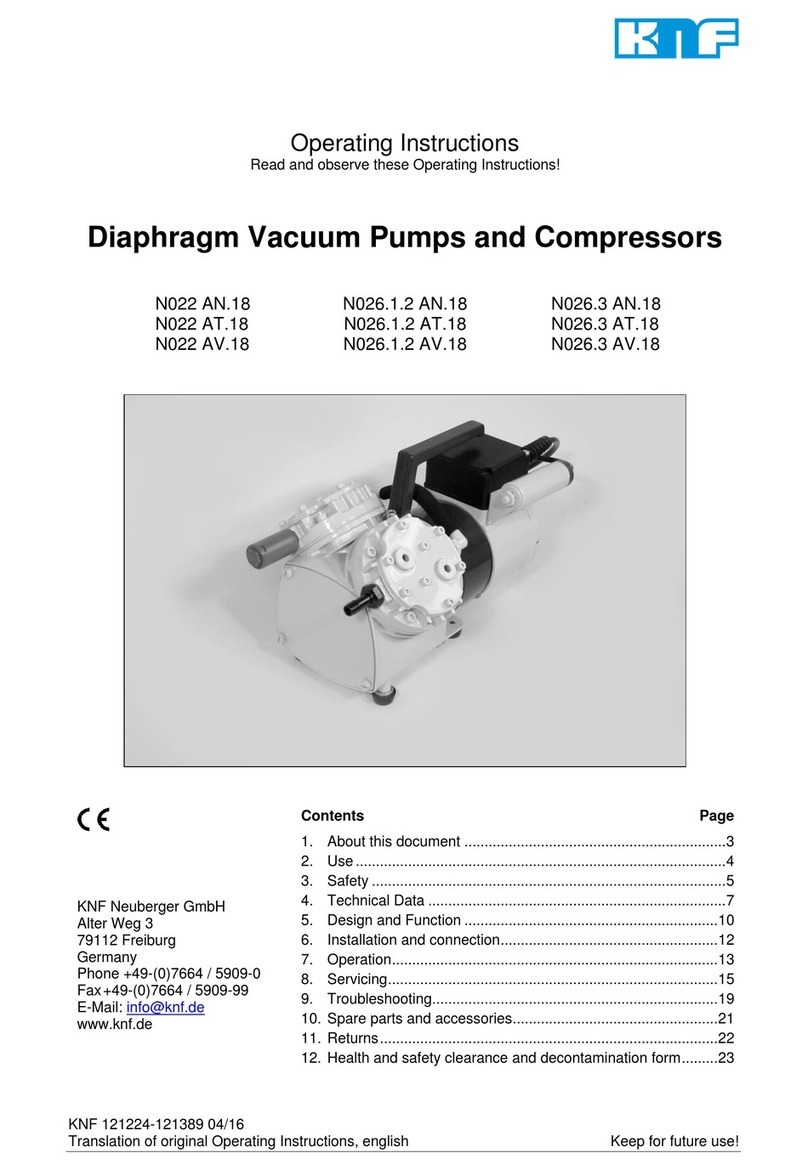 KNF N022 AN.18 User manual