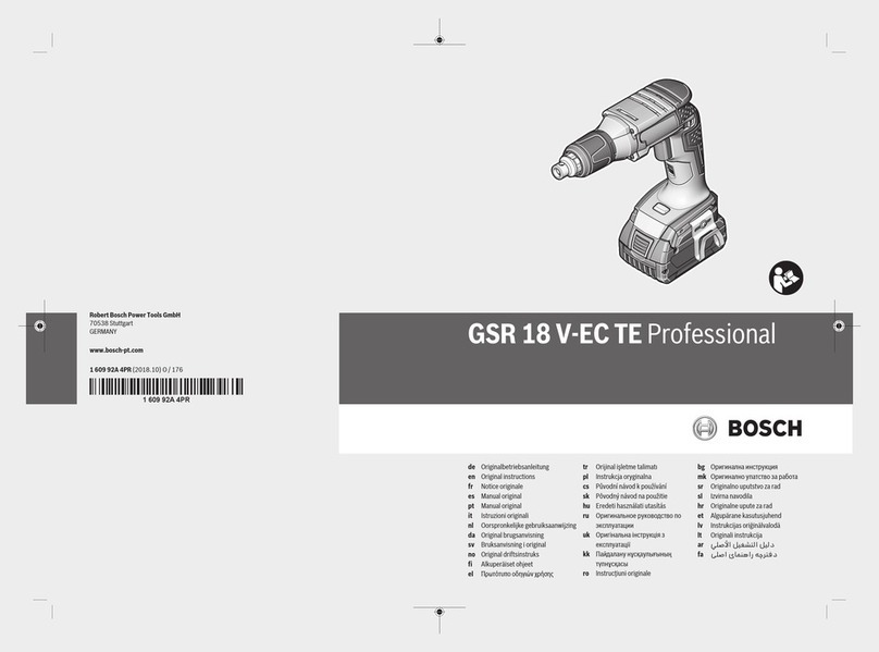 Bosch GSR 18 V-EC Original instructions