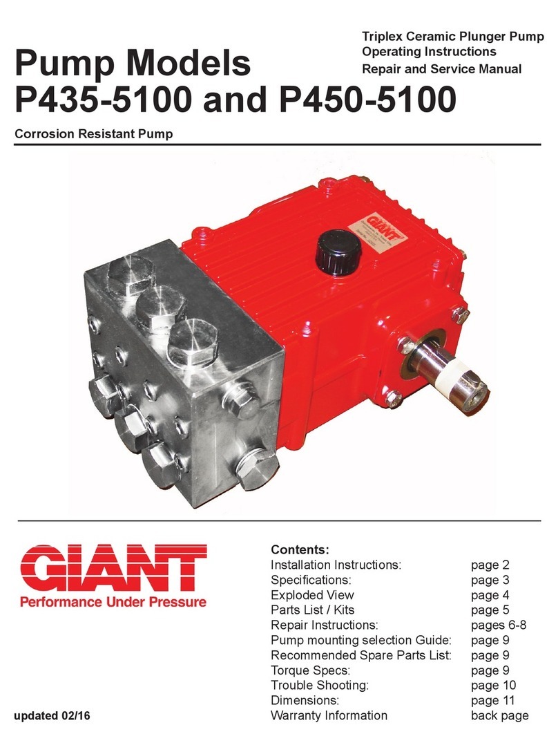 Giant P435-5100 operating instructions