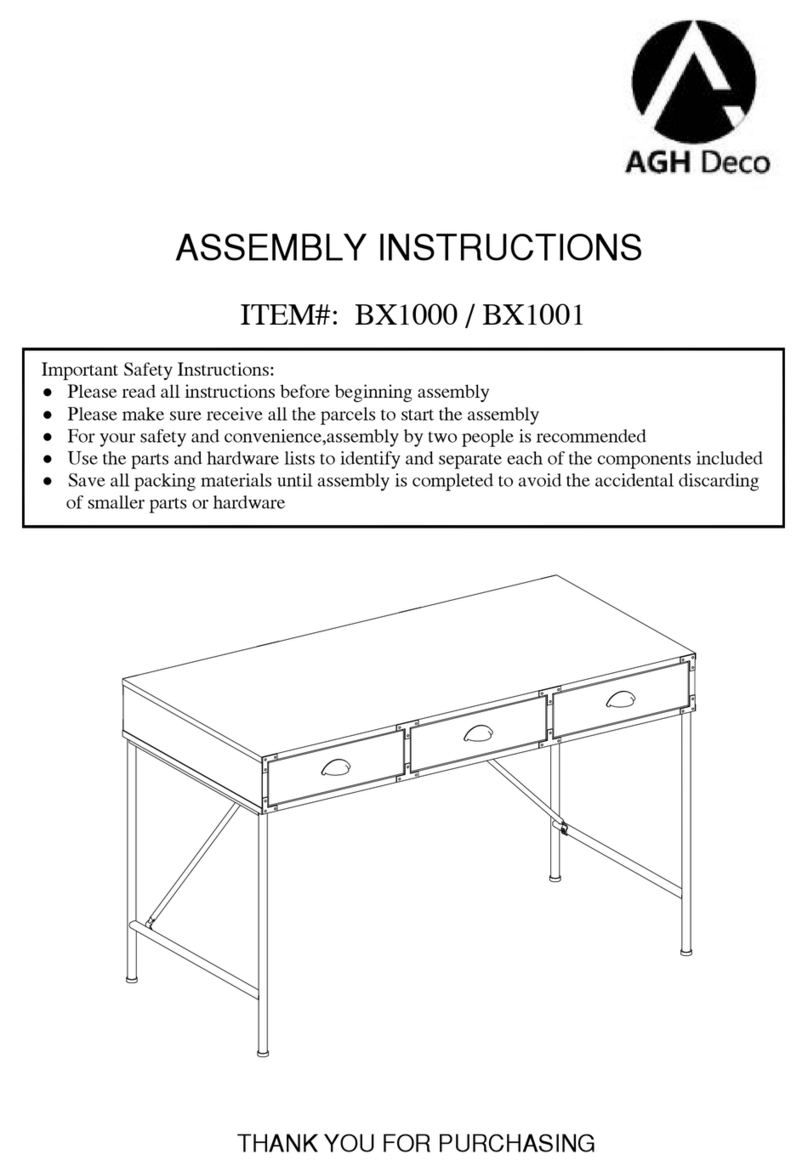 AGH Deco BX1000 Assembly instructions
