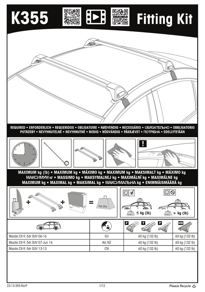 Yakima K355 User manual Yakima K355 User manual