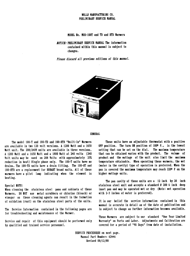 Wells MOD-100T Preliminary service manual