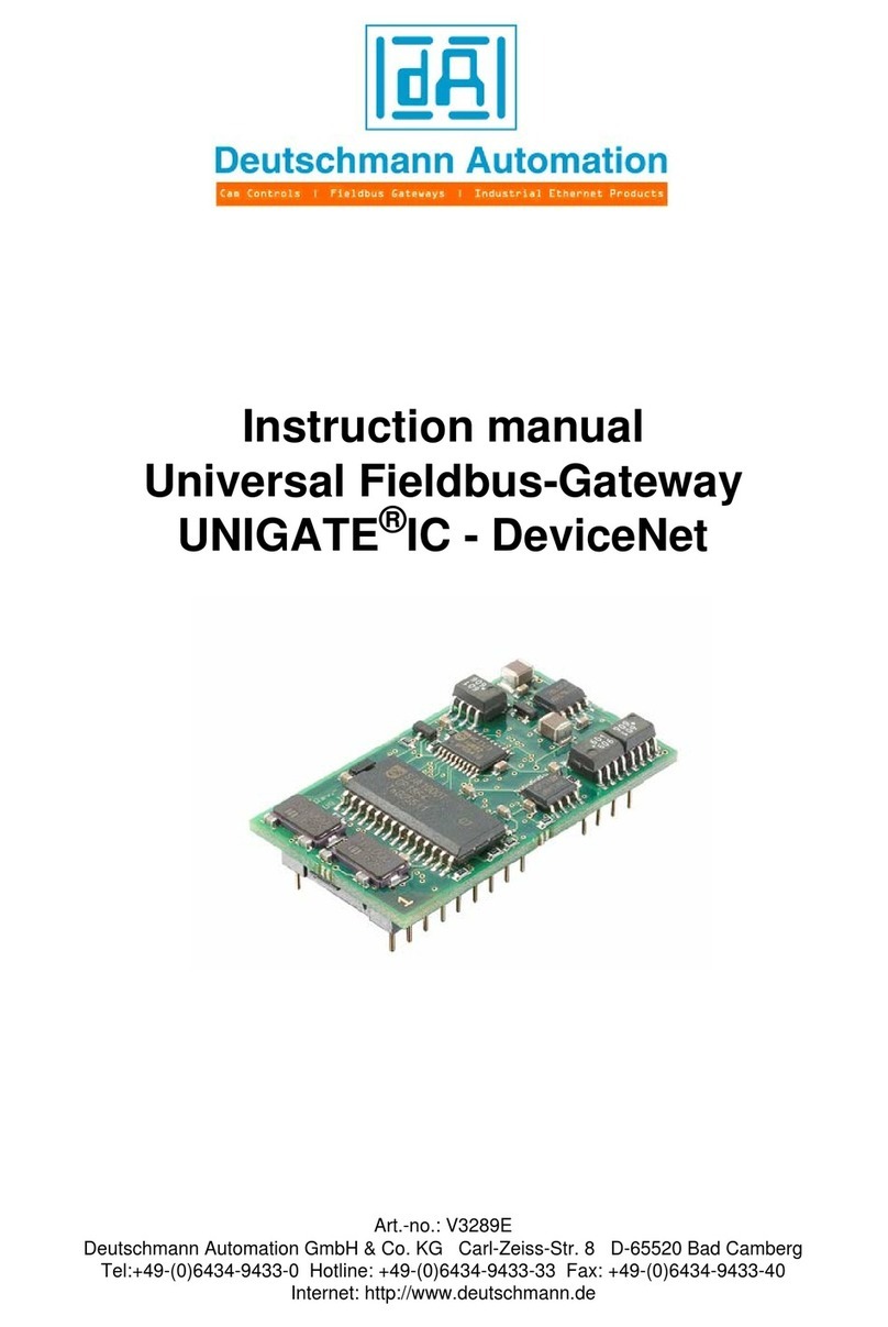 DEUTSCHMANN AUTOMATION UNIGATE IC DeviceNet User manual