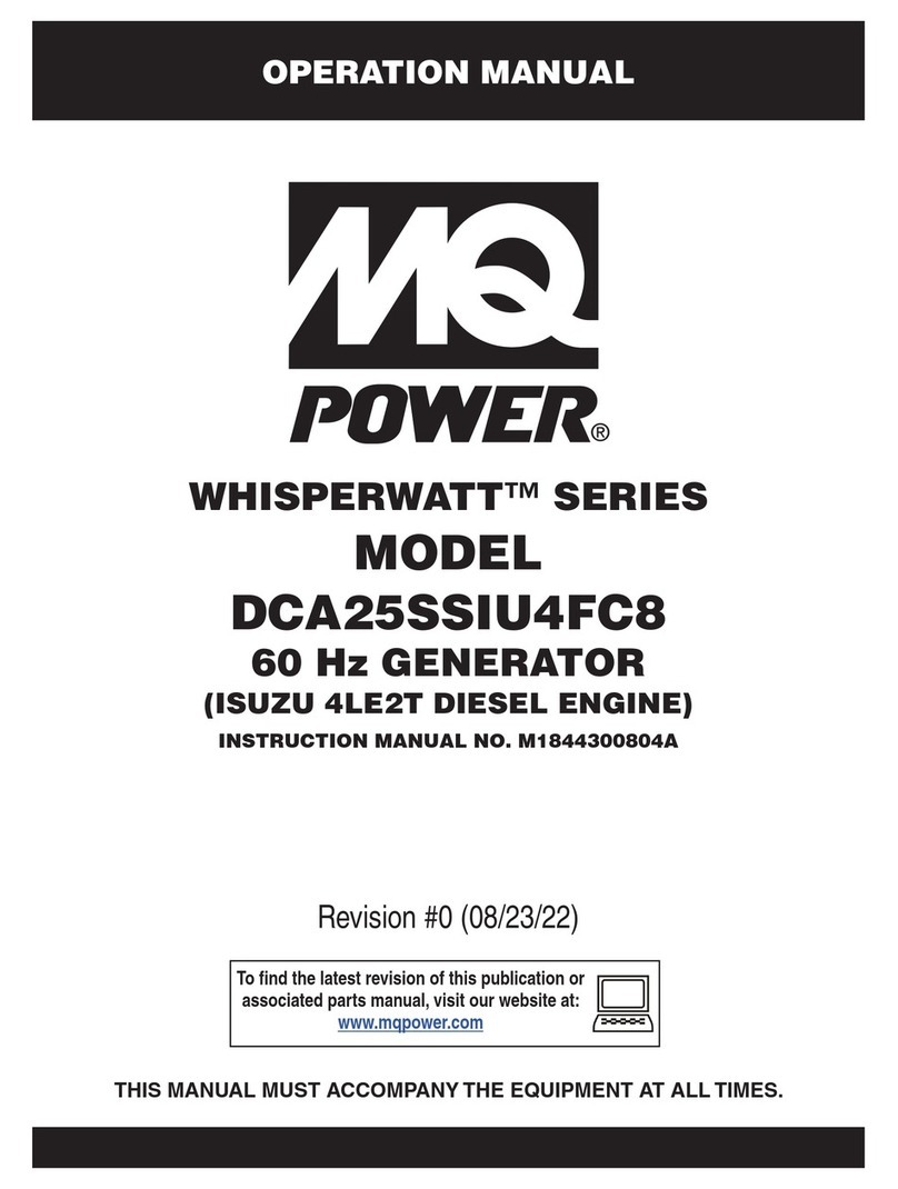MQ Power WHISPERWATT DCA25SSIU4FC8 User manual