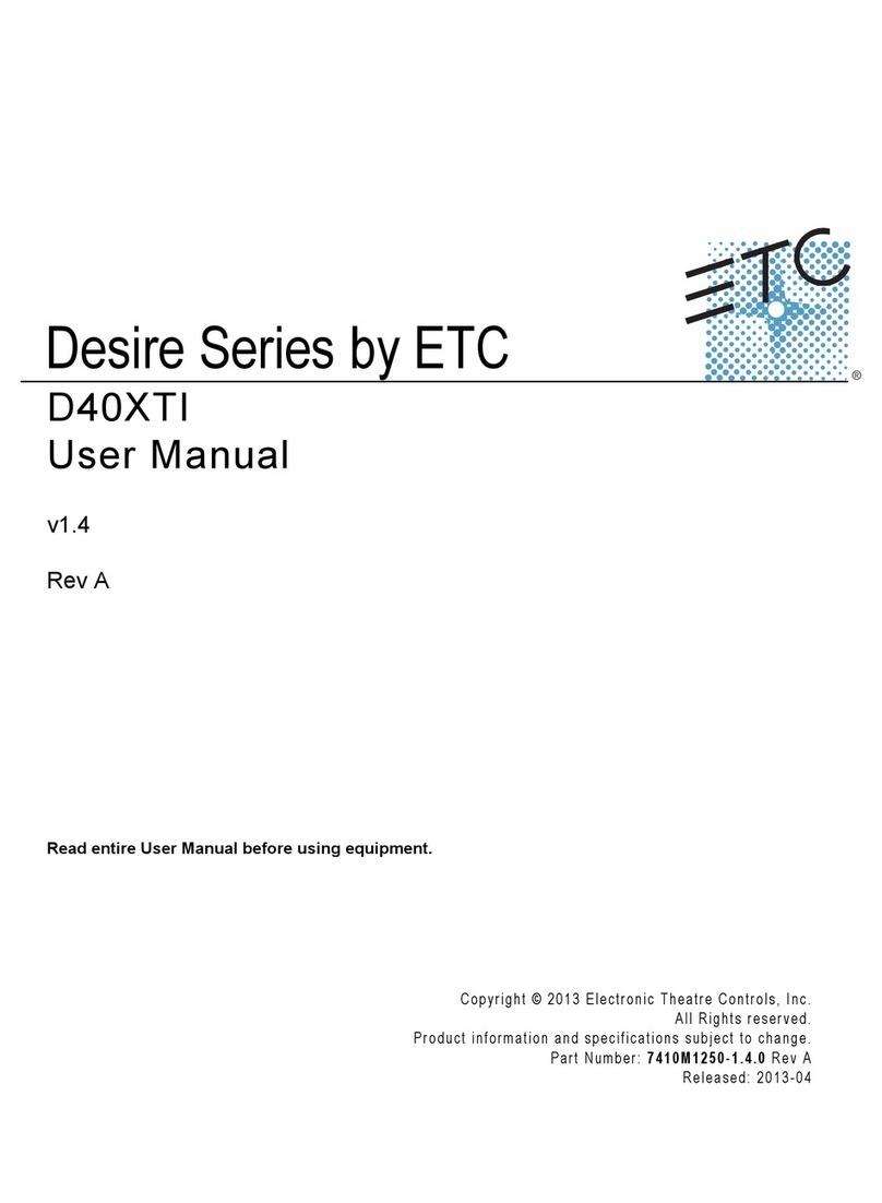 ETC Desire D40XTI User manual