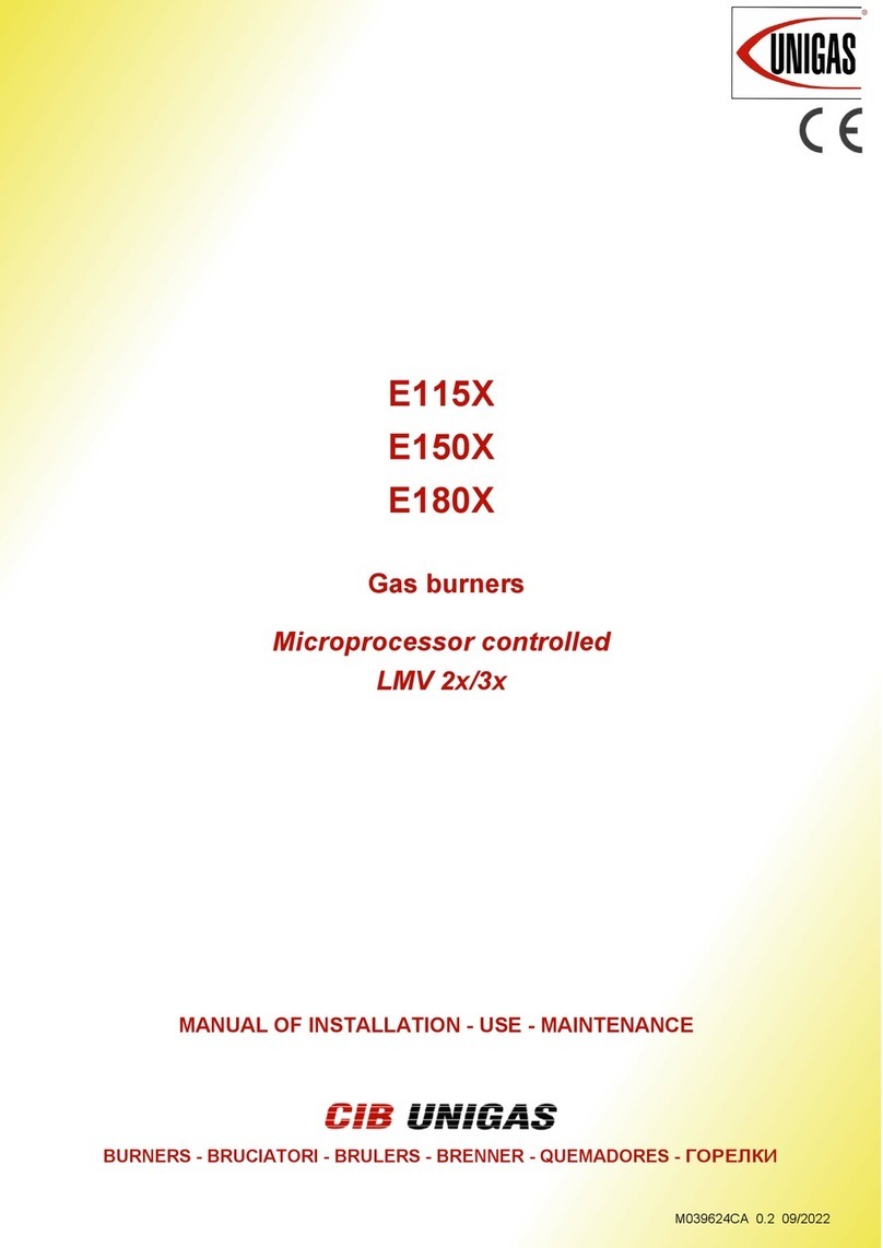Unigas E150X Operating manual