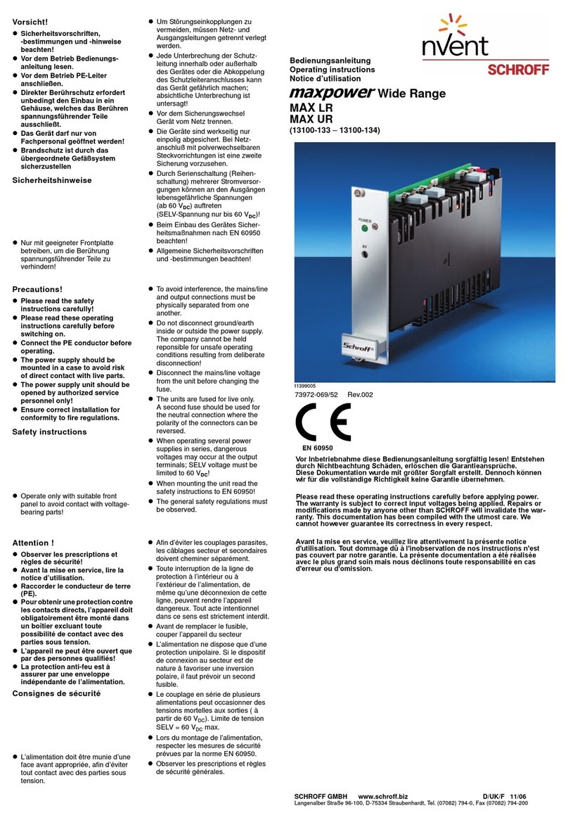 nVent SCHROFF maxpower MAX LR User manual
