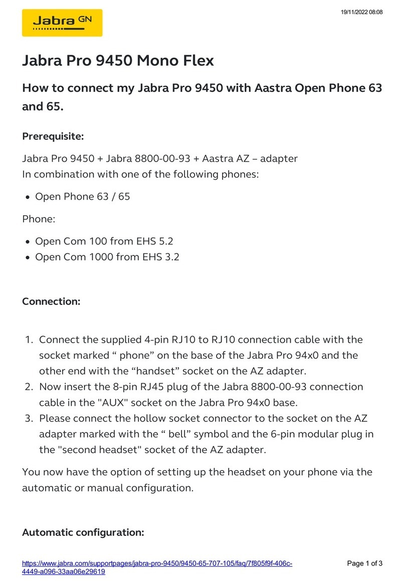 Jabra Pro 9450 Mono Flex How to connect