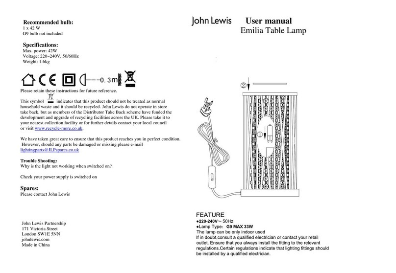 John Lewis Emilia User manual John Lewis Emilia User manual