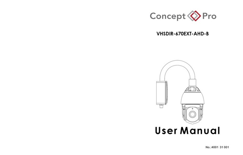 Concept Pro VHSDIR-670EXT-AHD-B user manual