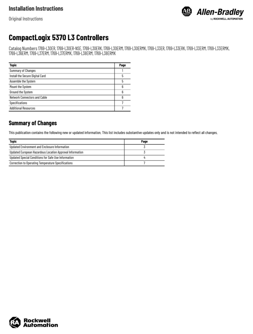 Rockwell Automation 1769-L30ER User manual