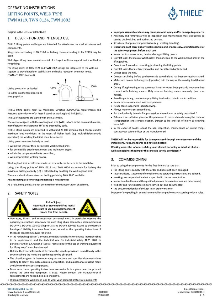 Thiele TWN 0119 User manual Thiele TWN 0119 User manual