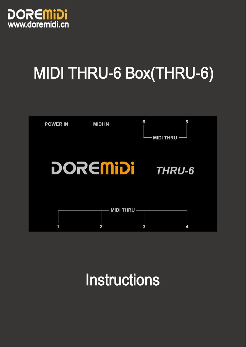 DOREMIDI MIDI THRU-6 Box instructions