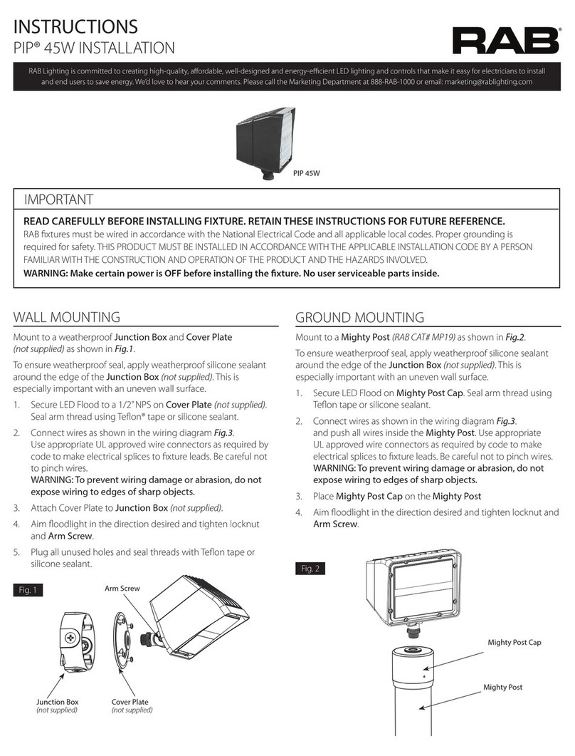 RAB PIP 45W installation instructions