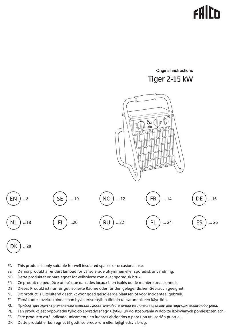 Frico Tiger 2 9 kW User manual Frico Tiger 2 9 kW User manual