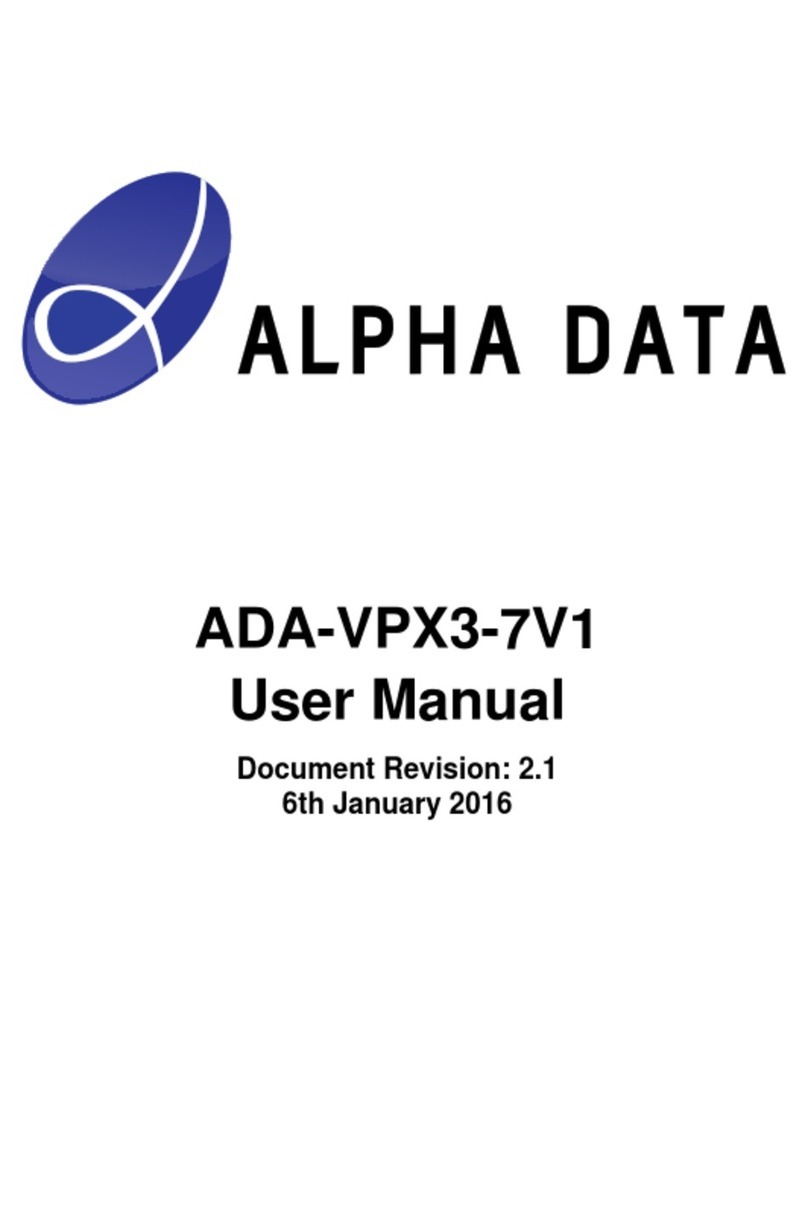 Alpha Data ADA-VPX3-7V1 User manual