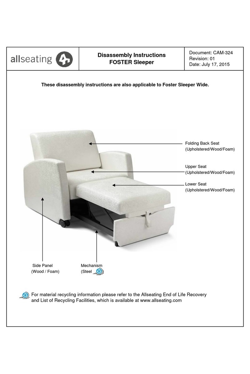 Allseating FOSTER Sleeper Installation instructions Allseating FOSTER Sleeper Installation instructions