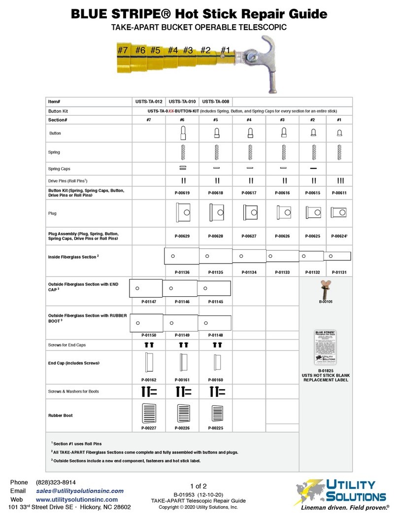 Utility Solutions BLUE STRIPE Hot Stick Repair guide