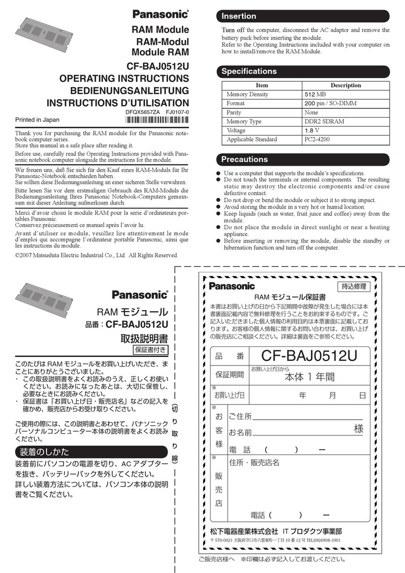 Panasonic CF-BAJ0512U operating instructions