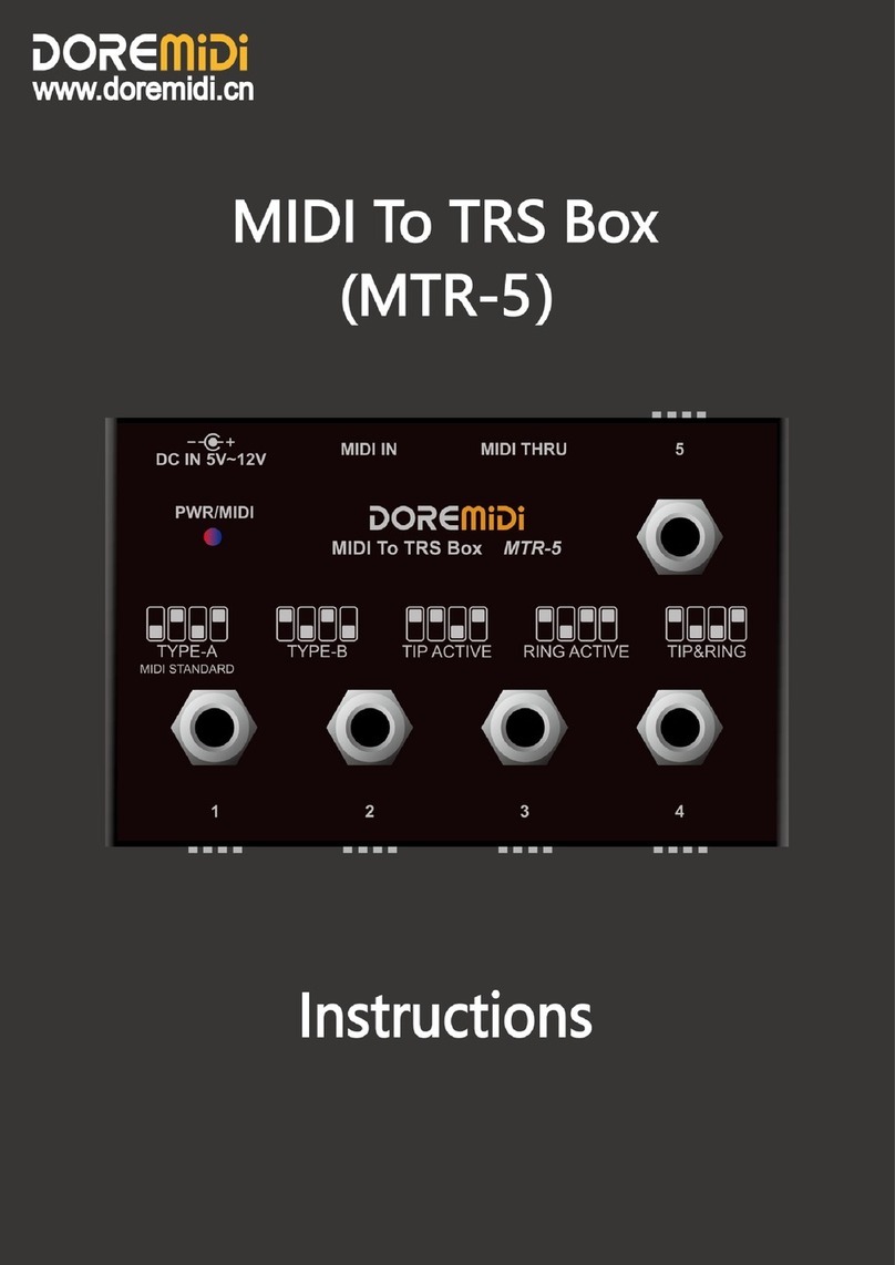 DOREMIDI MIDI To TRS Box instructions