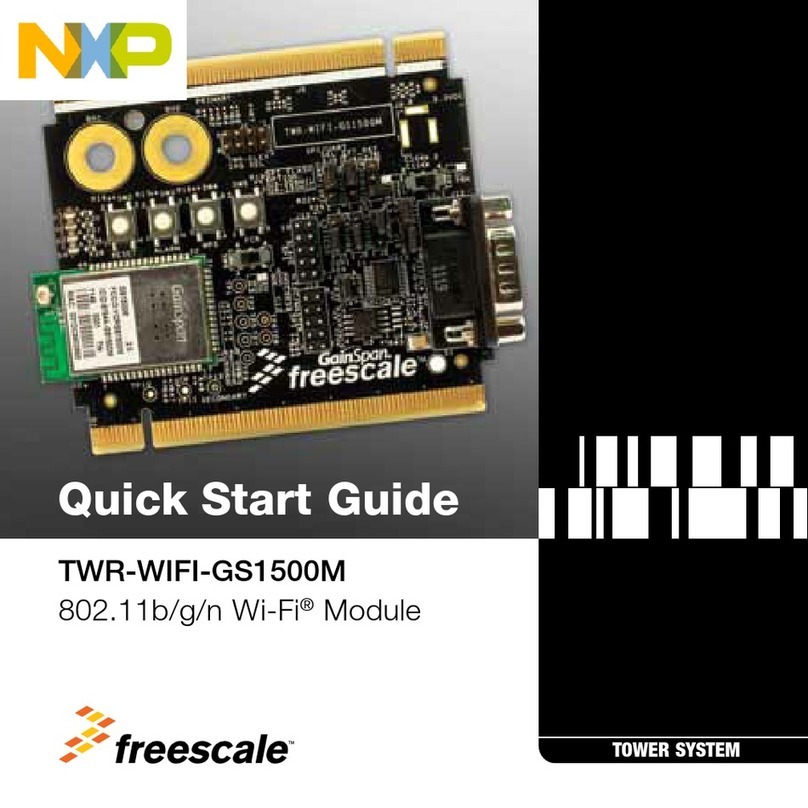 NXP Semiconductors Freescale TWR-WIFI-GS1500M quick start guide