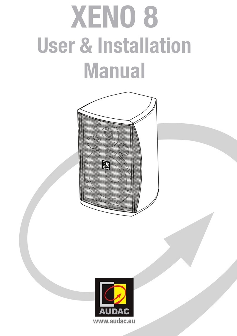 AUDAC XENO 8 User & installation manual