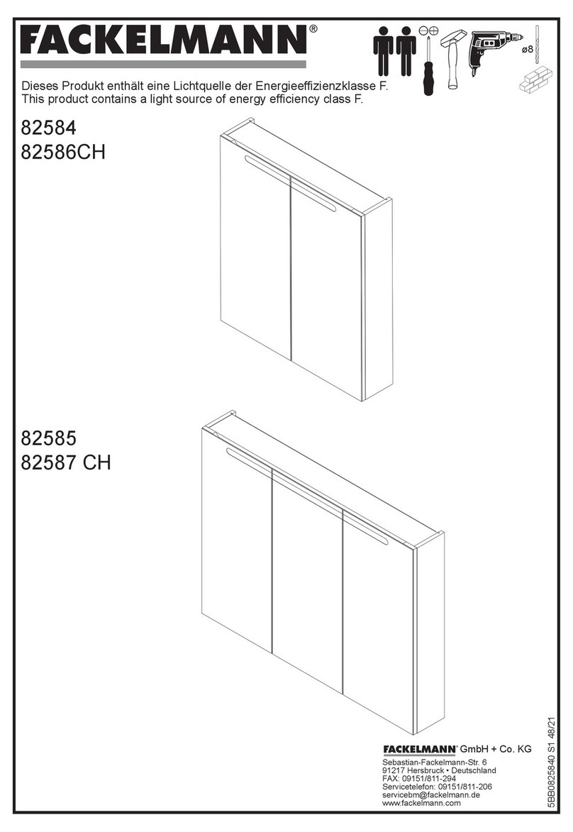 Fackelmann 82584 Instructions for mounting and use