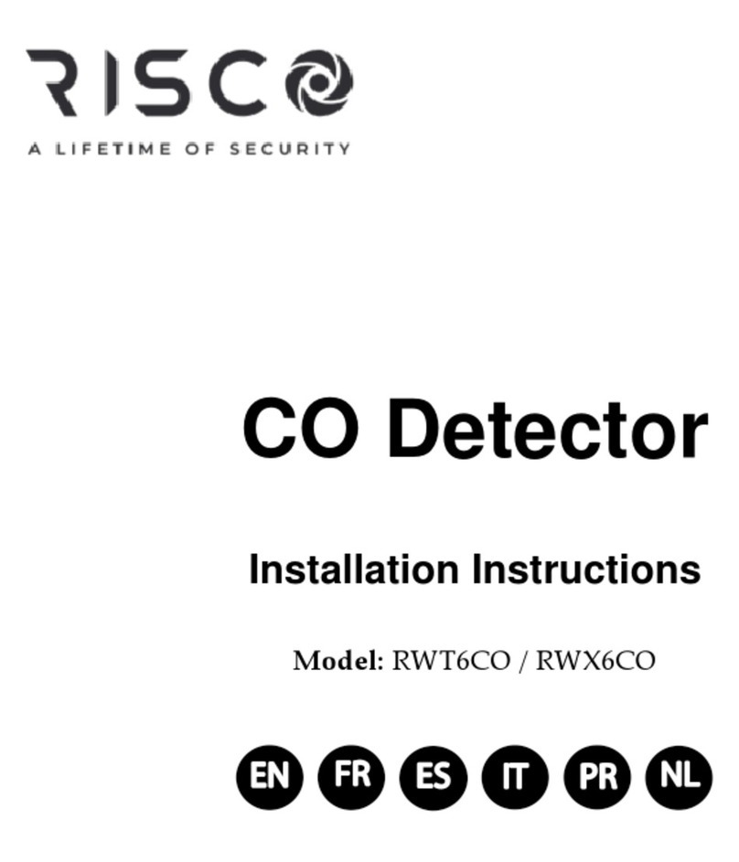 Risco RWT6CO installation instructions