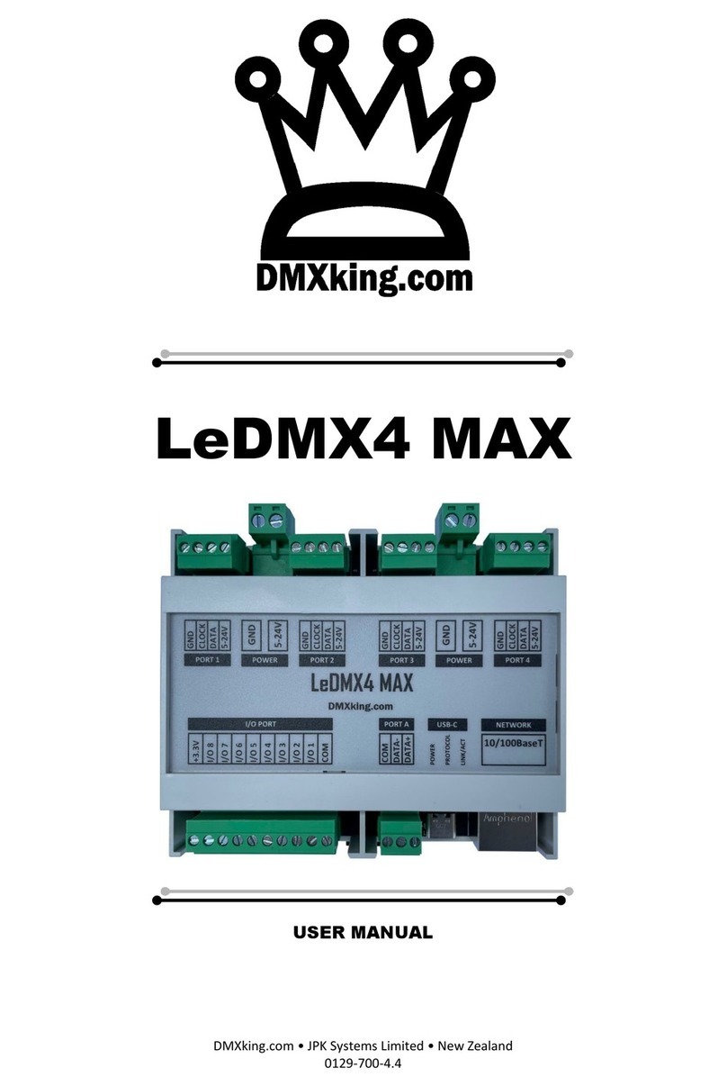 DMXking LeDMX4 MAX user manual