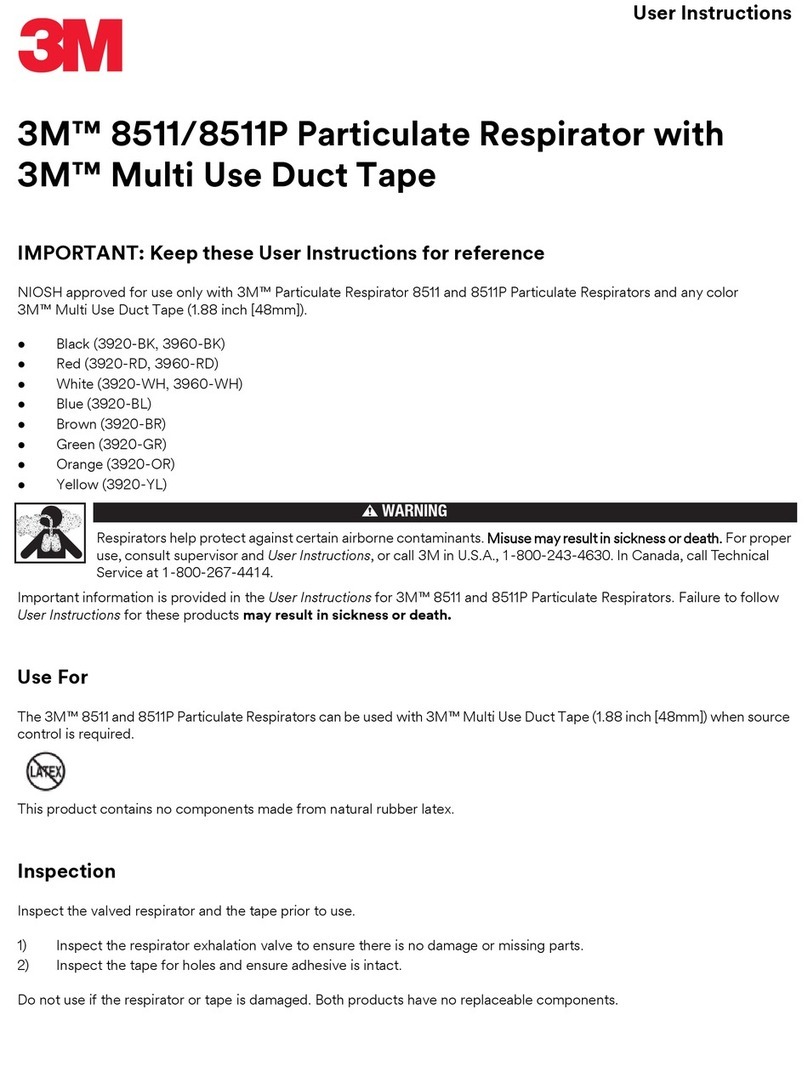 3M 8511 User instructions
