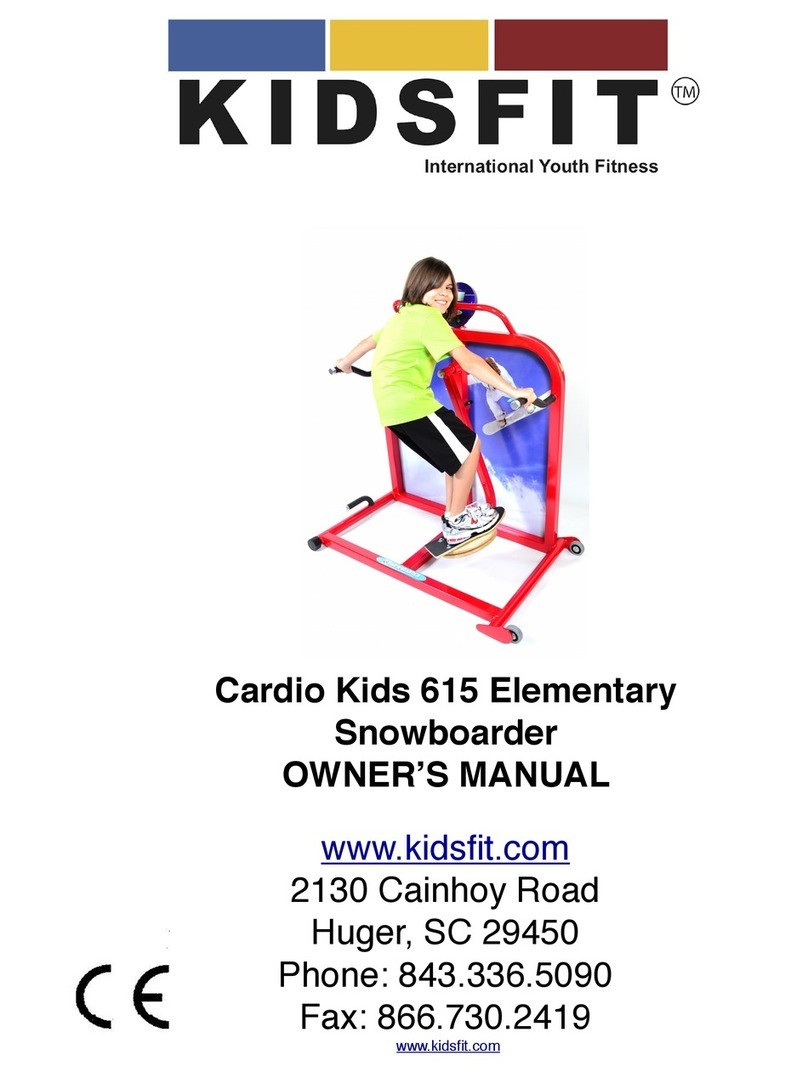 KIDSFIT Cardio Kids 615 Elementary Snowboarder owner's manual