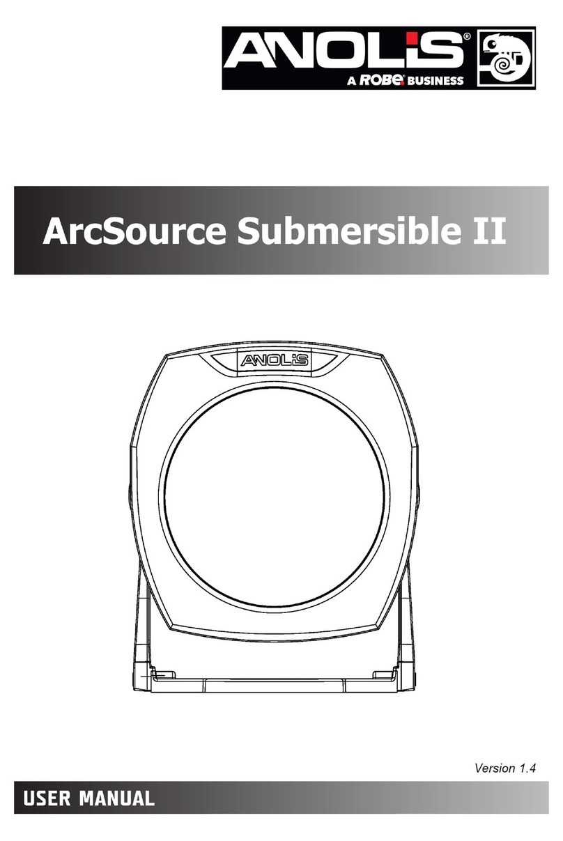 Robe ANOLiS ArcSource Submersible II User manual