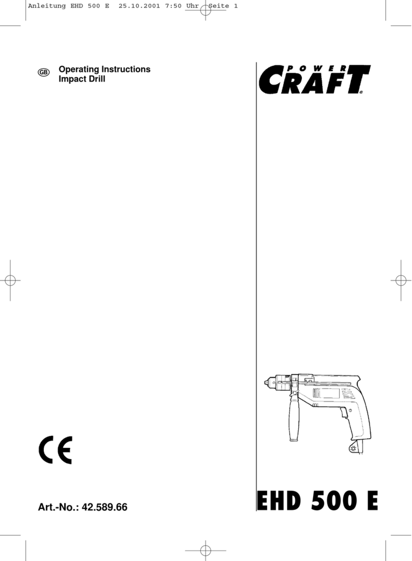 Power Craft EHD 500 E operating instructions