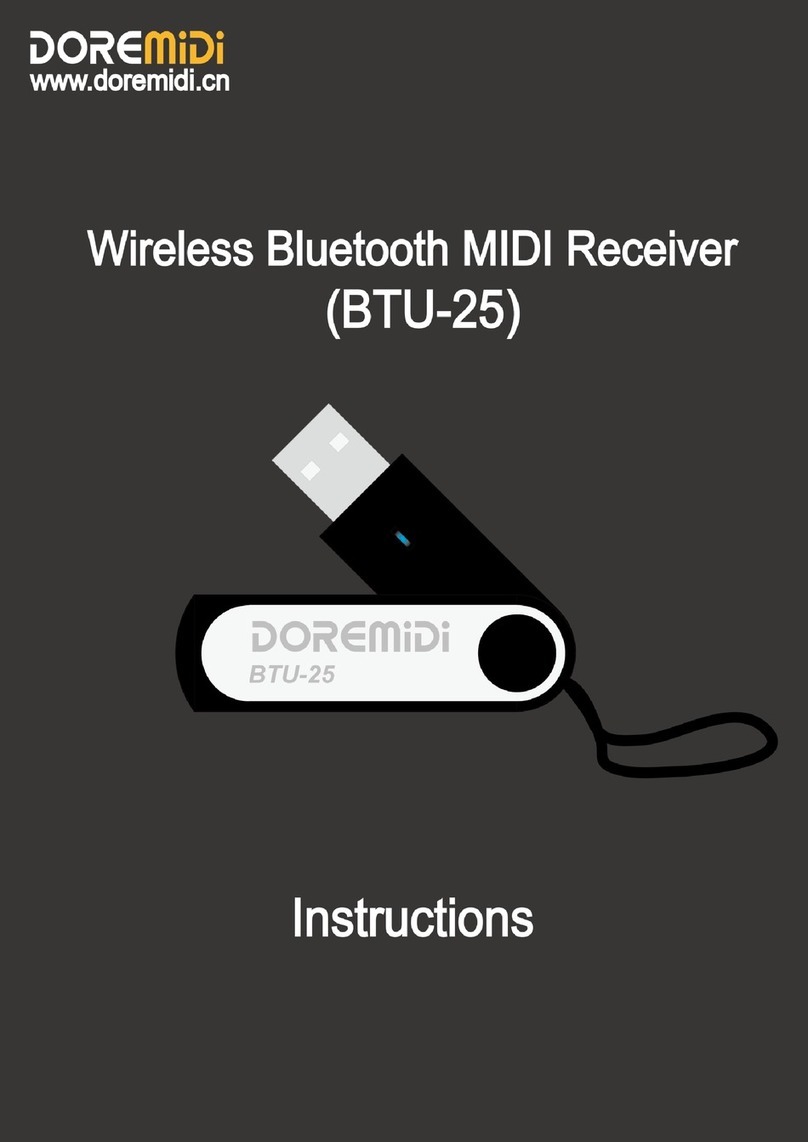 DOREMIDI BTU-25 instructions