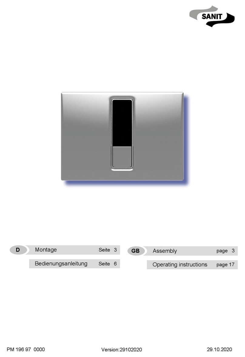 Sanit INEO BRIGHT Assembly & operating instructions
