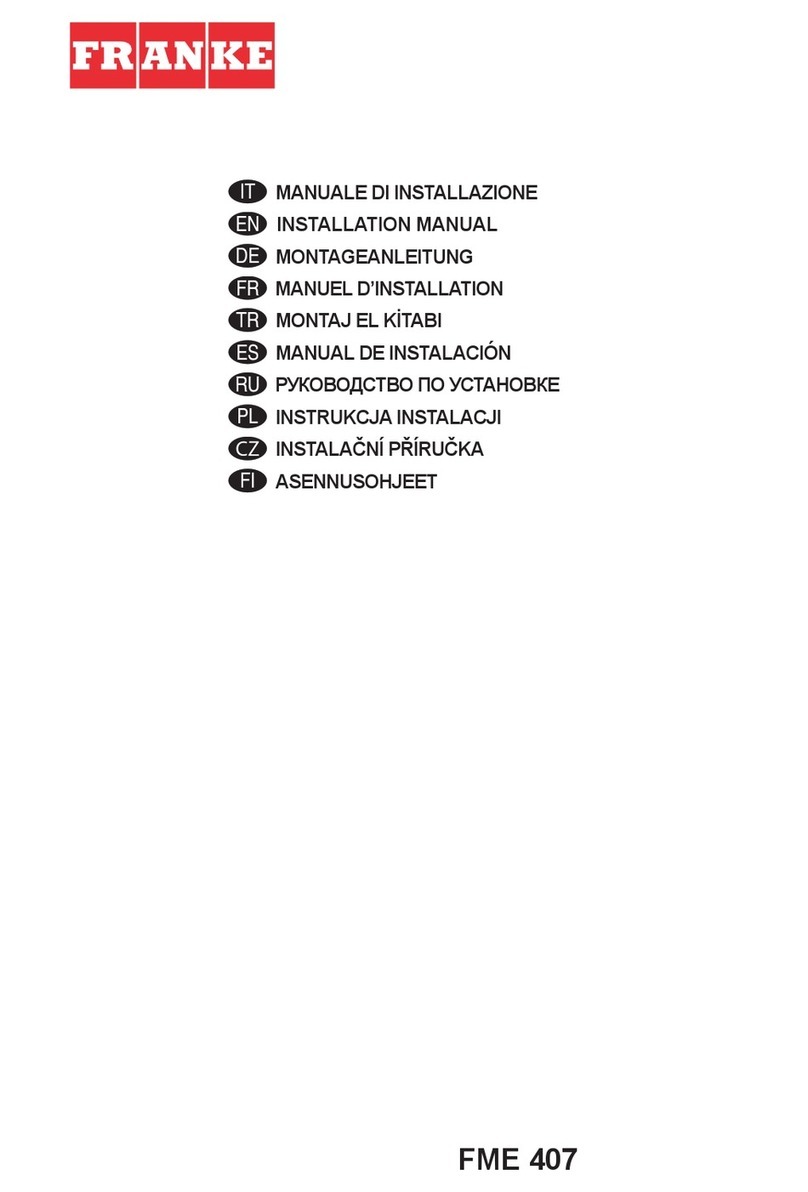 Franke FME 407 installation manual