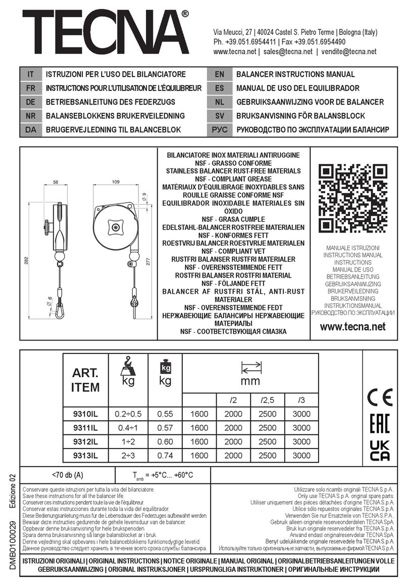 TECNA 9310IL instruction manual