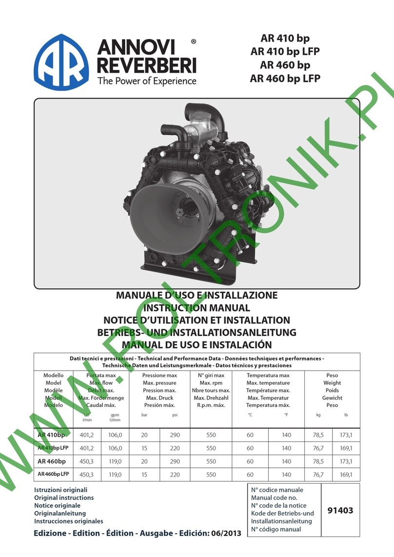 Annovi Reverberi AR 460 bp instruction manual Annovi Reverberi AR 460 bp instruction manual