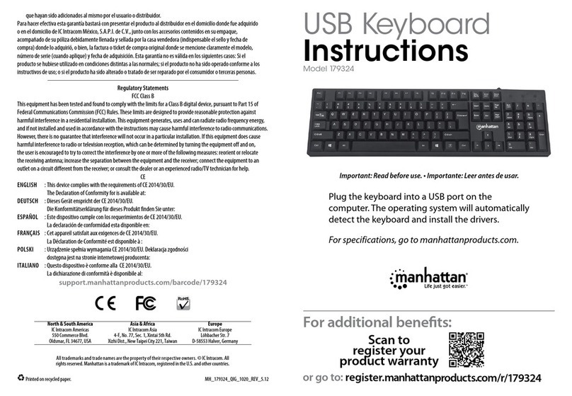 Manhattan 179324-UK User manual