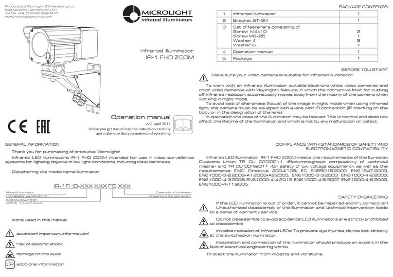 Microlight IR-1 FHD ZOOM User manual