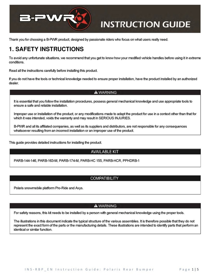 B-PWR PARB-144-146 Instruction guide