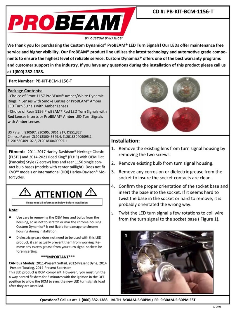 Custom Dynamics PROBEAM PB-KIT-BCM-1156-T manual Custom Dynamics PROBEAM PB-KIT-BCM-1156-T manual