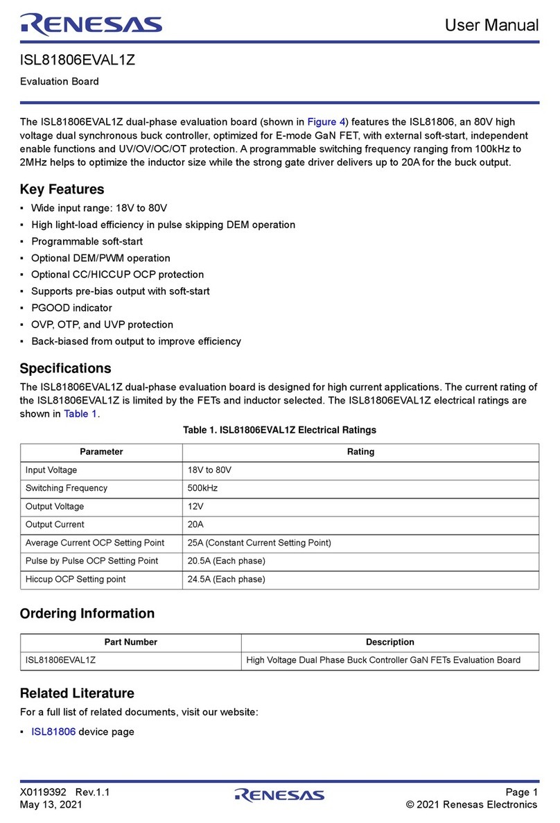 Renesas ISL81806EVAL1Z User manual