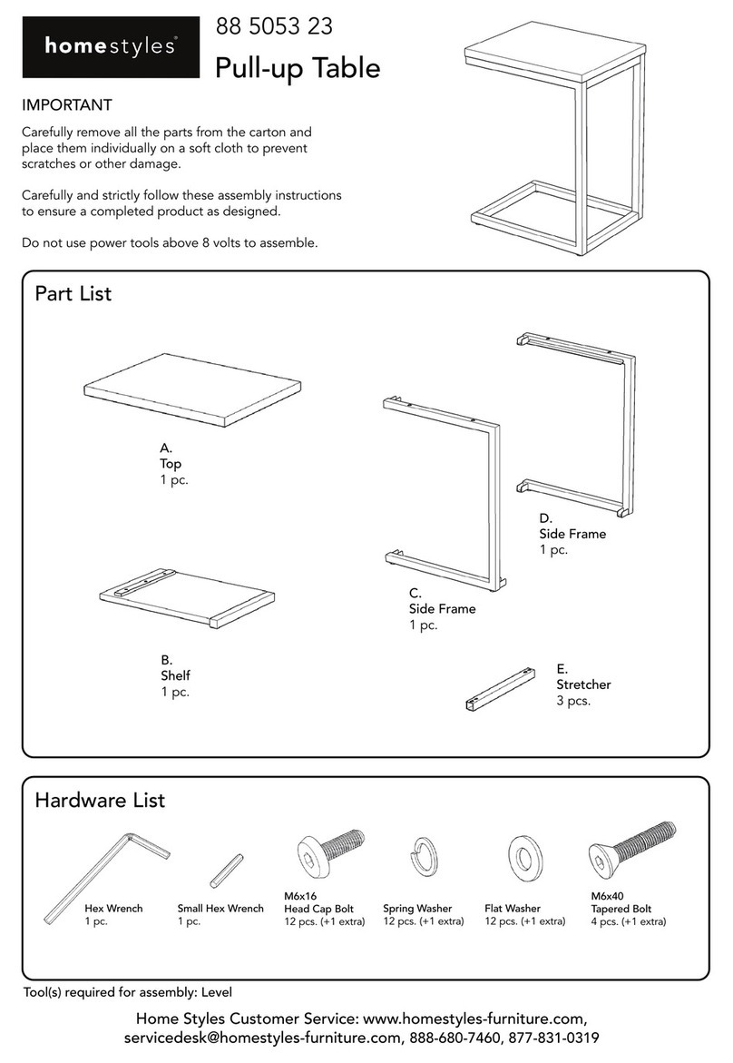 Home Styles 88 5053 23 quick start guide