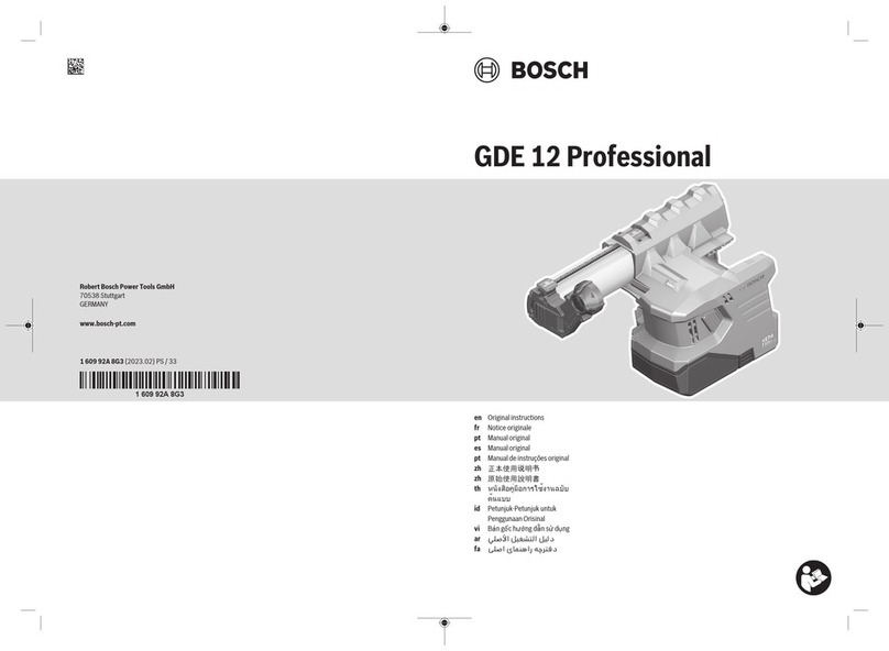 Bosch Professional GDE 12 Original instructions