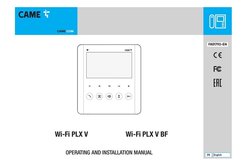 CAME Wi-Fi PLX V OPERATING AND INSTALLATION Manual